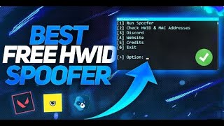 FREE HWID SPOOFER FOR VALORANT FORTNITE OR FIVEM [upl. by Ahsircal]