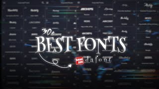 30 popular fonts for editing  fonts pack  dafont [upl. by Des]