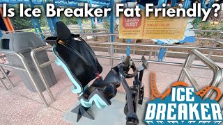 How To Fit On Ice Breaker At SeaWorld Orlando Is Ice Breaker Fat Friendly Test Seat Guide [upl. by Naimerej]