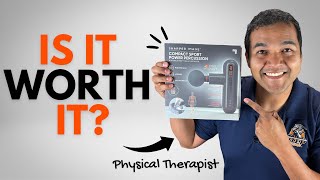 Sharper Image Compact Percussion Massage Gun  Honest Physical Therapist Review [upl. by Dadirac]