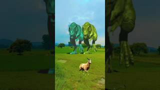 TRex Dinosaur Chasing In Jurasic World  Vfx Part 10  youtubeshorts vfx dinosaur triceratops [upl. by Xella]