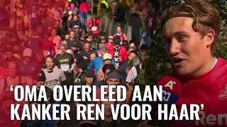 Recordaantal loopt Amsterdam Marathon 47000 deelnemers [upl. by Ecnal871]