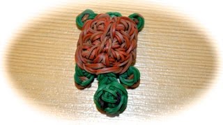 Rainbow Loom Schildkröte deutsche Anleitung [upl. by Siroled687]