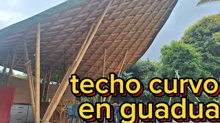 techos curvos en guadua innovación y sostenibilidad ecohotel el diamante [upl. by Irolam997]