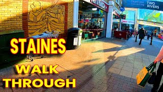 A Walk Through Staines Town Centre amp Along The Thames December 2022 [upl. by Libby24]