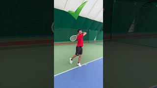 Большой теннис удар справа Forehand [upl. by Haisej]