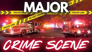 MAJOR CRIME SCENE Lancaster California LIVE [upl. by Acnaib]