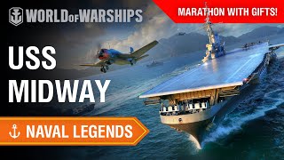 Naval Legends USS Midway  World of Warships [upl. by Catlin271]