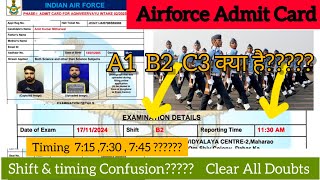 Airforce 22025 Admit Card Out🔥 Doubt amp Confusion Exam 16 Nov🎯📝 [upl. by Sisxela753]