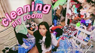 deep cleaning my room for the first time in a year  SATISFYING this will instantly motivate you [upl. by Jereld]