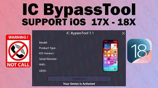 How to Use IC BypassTool for iPhone XR to 15 Pro Max SUPPORT iOS 18 [upl. by Mosora]