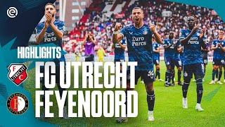 DEBUTS FIRST GOALS amp THREE POINTS in Utrecht 👏  Highlights FC Utrecht  Feyenoord  20232024 [upl. by Yddor]