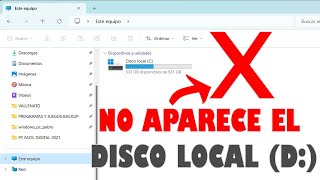 Unidad de Disco Duro NO aparece en mi PC  Partición Oculta en Windows 10  SOLUCIÓN [upl. by Willyt997]