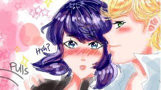 Chat in Love  Miraculous Ladybug Comic Dub [upl. by Ahsinnor708]