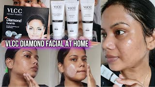 VLCC Diamond Facial Kit Step By Step Procedure amp Review  Parlour Like Facial At Home  Shree [upl. by Nilac416]