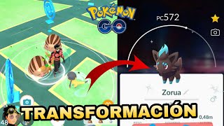 ¡LLEGA ZORUA TRASNFORMADO EN OTROS POKEMON 🎃 POKEMON GO [upl. by Acinoreb]