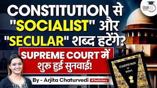 What Supreme Court said on plea to remove secular socialist from Constitutions Preamble [upl. by Hareemas]