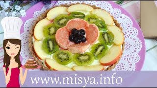 Crostata alla frutta senza cottura la ricetta di Misya [upl. by Atikram749]