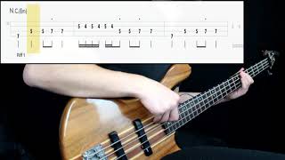 Black Sabbath  Iron Man Bass Only Play Along Tabs In Video [upl. by Kazim]