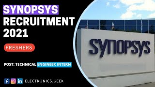 Synopsys Recruitment 2021  OffCampus Drive for fresher  BTechMTech apply now [upl. by Hufnagel]