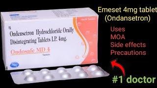 Ondansetron orally disintegrating tablet uses in hindi  Emeset 4mg 2021 [upl. by Naired]