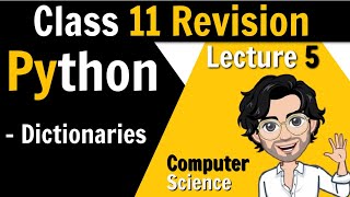 6 Dictionaries in Python for Class 12 Boards  Class 11th Revision [upl. by Saiasi]