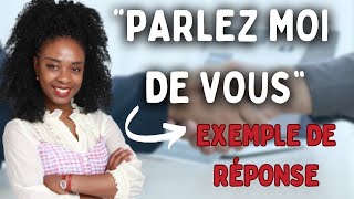 PRÉSENTEZVOUS EN ENTRETIEN DEMBAUCHE 5 conseils pour répondre [upl. by Airdnaed]