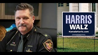 ProTrump sheriff who tracked people with Kamala yard signs gets what he DESERVES [upl. by Nivloc]