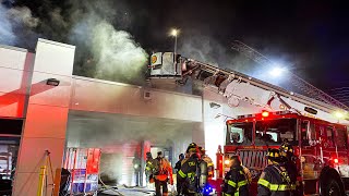 Two Alarm Commercial Structure Fire Ocean New Jersey 122522 [upl. by Mable]