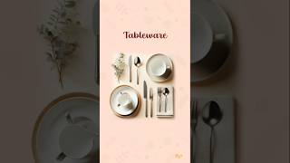 Tableware Items 2  English Vocabulary [upl. by Othello]