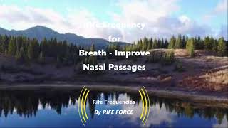 Breath  Improve Nasal Passages  Rife Frequency [upl. by Paff]