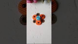 Very easy and creative dough pastry clay craft idea 🧡🫰🩵 shorts viralvideo trending youtubeshorts [upl. by Elmaleh]