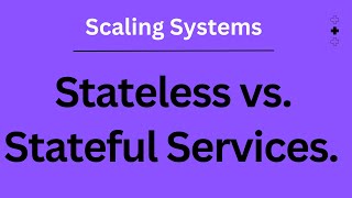 Stateless vs Stateful Services  Scaling Systems [upl. by Cornel688]