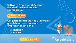 Obligaciones tributarias y laborales que deben tener presente los empresarios este año [upl. by Alliw406]