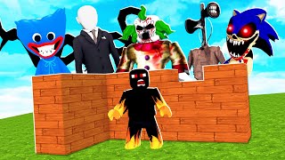 CONSTRUA PARA SOBREVIVER OS MONSTROS NO ROBLOX [upl. by Notgnimer]