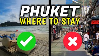 Top 4 Best amp Worst Places to Stay in Phuket Thailand │ Where to Stay in Phuket [upl. by Regdor]