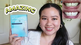 Lumineux Teeth Whitening Strips Review  AMAZING results after just 1 day [upl. by Bayly]