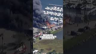 Fire erupts at building near Campland on the Bay in San Diego fire sandiego [upl. by Odysseus]