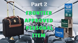 Ultimate Guide Frontier Airlines FREE Personal Item w My London Fog [upl. by Julianne]