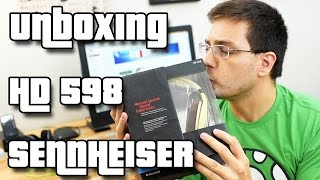 Unboxing HD 598  Fone de Ouvido da Sennheiser [upl. by Tare894]