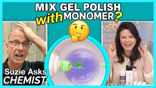 Can I Mix Gel Polish With Acrylic Monomer Creating New Colors🤔 [upl. by Yona]