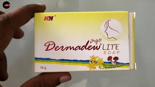 Dermadew Lite Soap Review  फायदे और नुकसान Dermadew Lite soap  medicated soap  lightening soap [upl. by Ehlke]