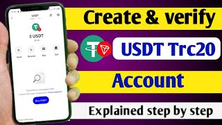 USDT Trc20 account kaise banaye  How to add USDT Trc20 in trust wallet [upl. by Yajet]