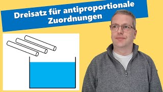 Dreisatzschema einer antiproportionalen Zuordnung [upl. by Ahsennod]