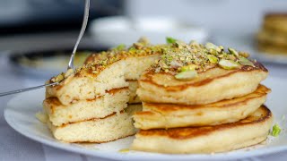 FLUFFY PANCAKES  Perfect Homemade Pancakes In 15 Minutes [upl. by Geilich]