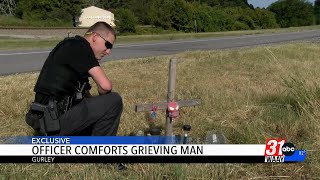 Alabama police officer provides heartfelt support to grieving father [upl. by Anavoj]