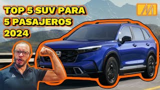 Las 5 mejores SUV para 5 pasajeros del 2024 en USA [upl. by Norak]