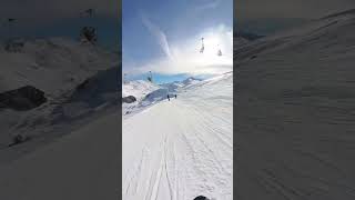 Dreamy mountain days at Livigno Italy snowboarding skiing [upl. by Otilia]