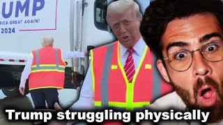 Hasanabi reacts to Matt McDermott  Trump Seems to be really struggling physically [upl. by Ardnot]