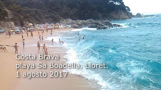 Mar agitado en Sa Boadella Lloret [upl. by Paulina]